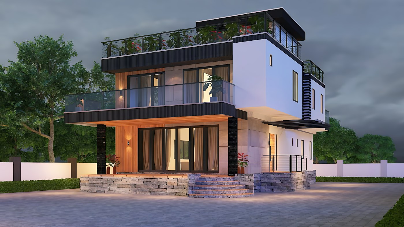 LHS CONTRACTING LLP engineering project facade in Kerala