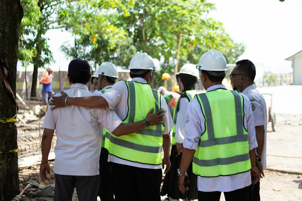 LHS CONTRACTING LLP civil engineers reviewing project site plans